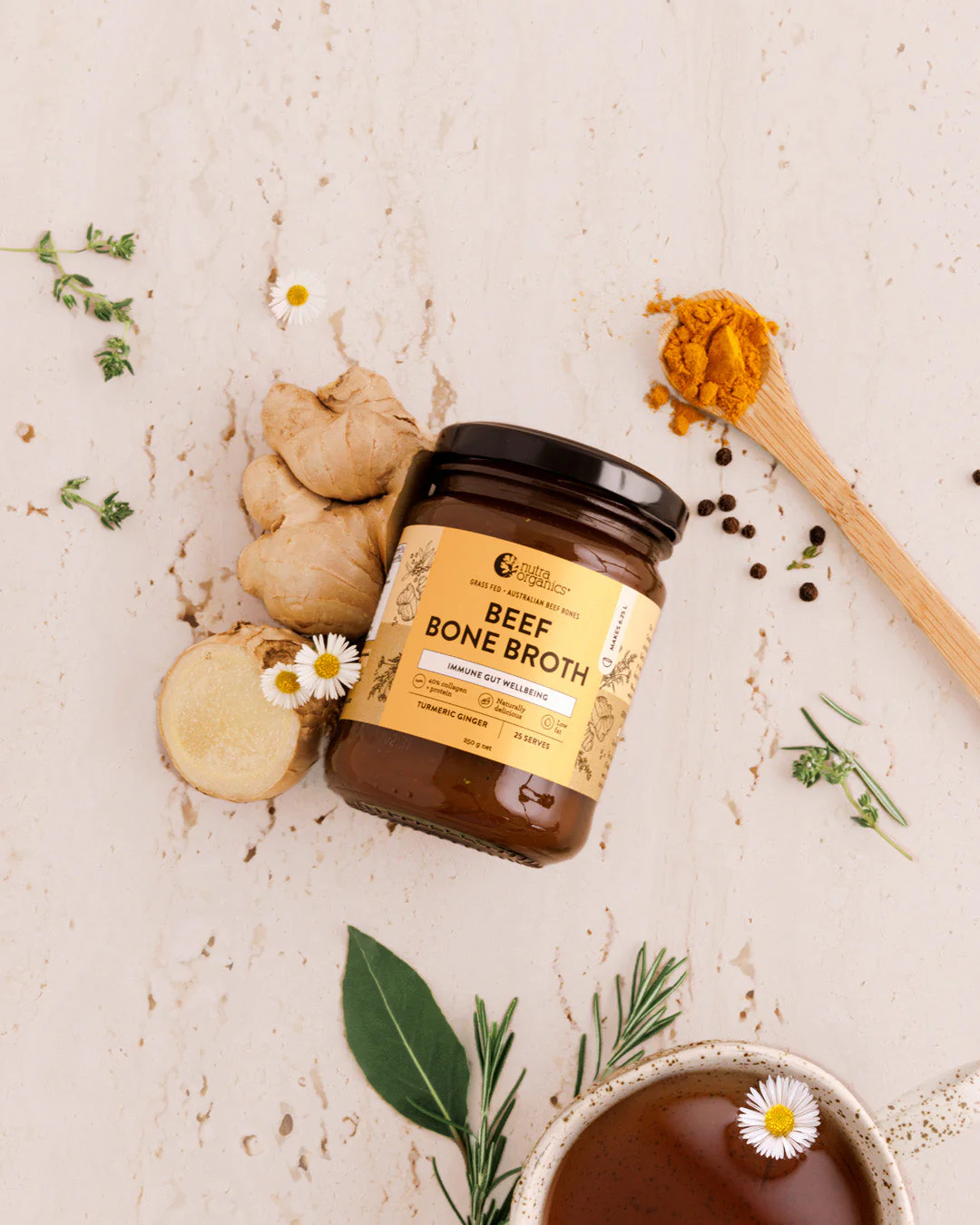 Beef Bone Broth Concentrate Turmeric Ginger - Image 8